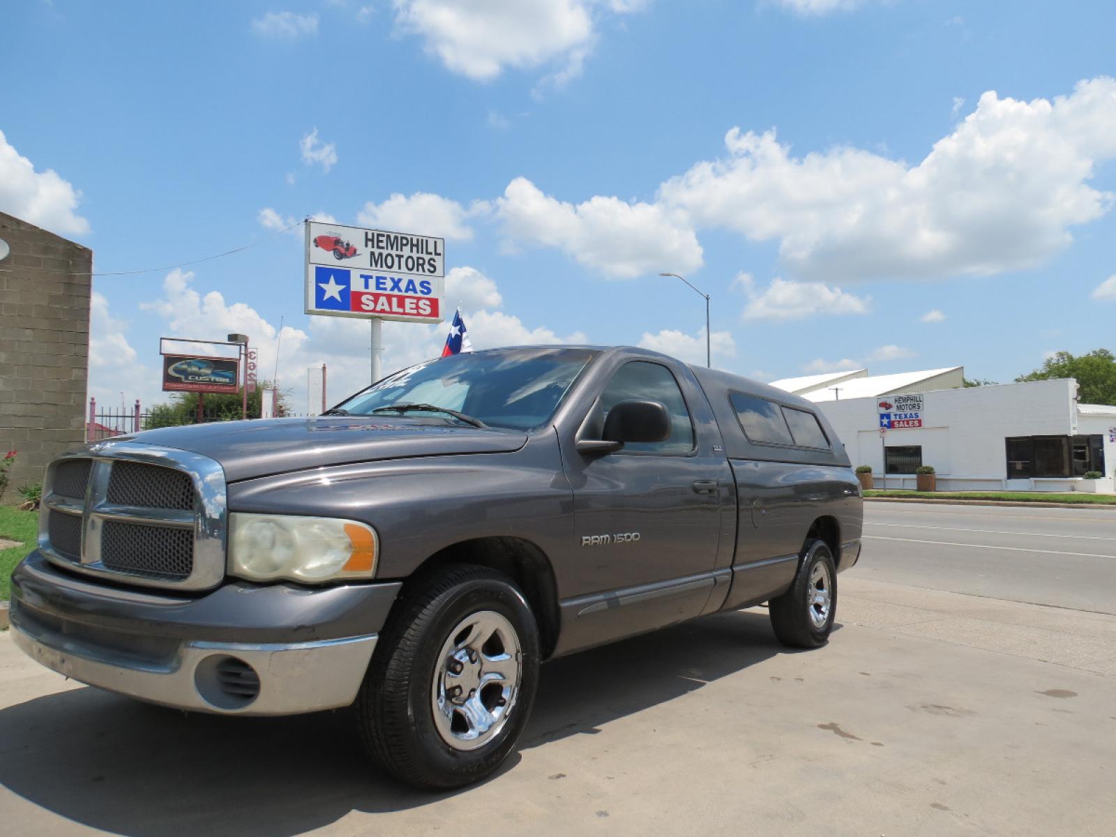 2002 Gray Dodge Ram 1500 SLT Long Bed 2WD (1D7HA16N72J) with an 4.7L V8 SOHC 16V engine, Automatic transmission, located at 3624 Hemphill St., Fort Worth, TX, 76110, (817) 926-8921, 32.696205, -97.331985 - Photo #0