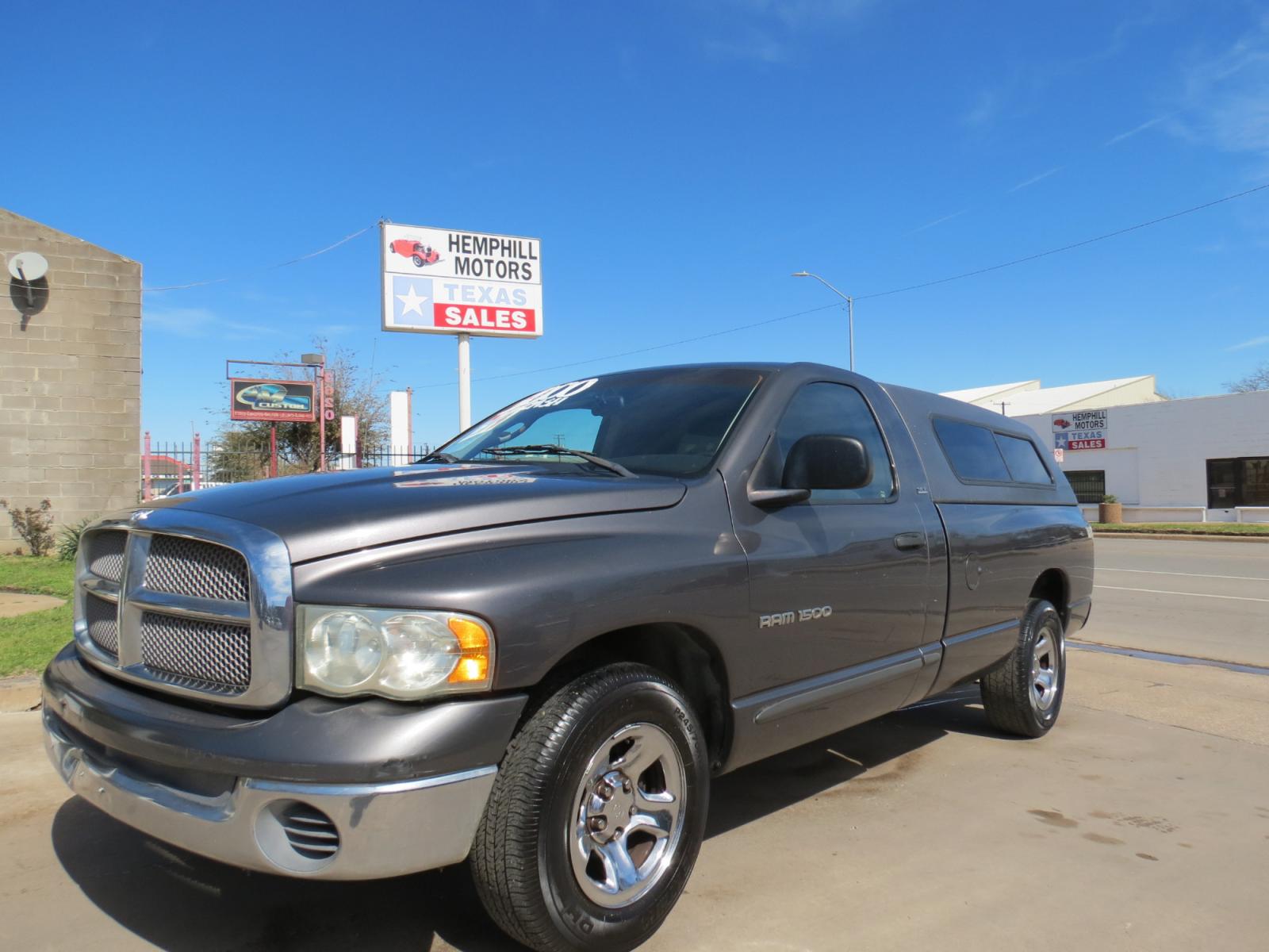 2002 Gray Dodge Ram 1500 SLT Long Bed 2WD (1D7HA16N72J) with an 4.7L V8 SOHC 16V engine, Automatic transmission, located at 3624 Hemphill St., Fort Worth, TX, 76110, (817) 926-8921, 32.696205, -97.331985 - Photo #0